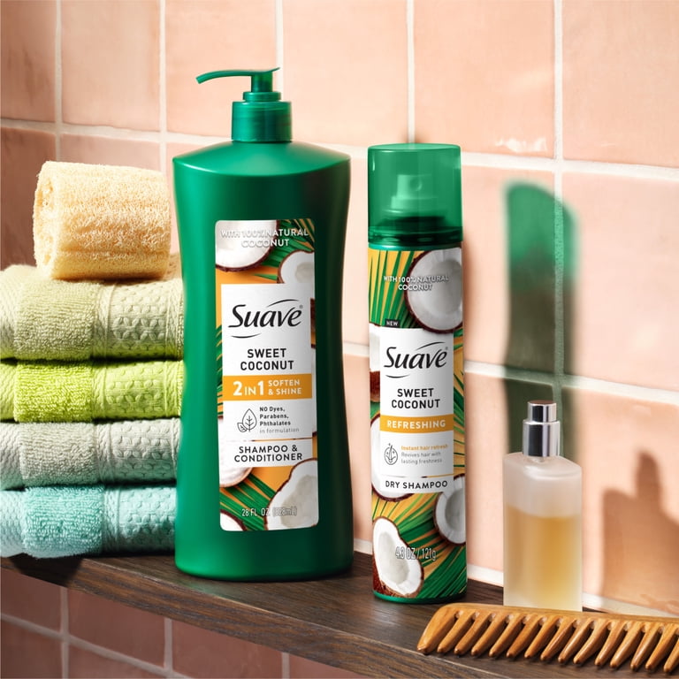 Sweet Shamppoo & Moisture Pack セット Suave Sweet Coconut 2 IN 1 Soften & Shine Shampoo & Conditioner