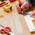 thumbnail image 4 of Shisuyan Router Guide Template Acrylic 2Pcs 11In X 3.5In X 0.14In, 4 of 8