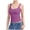 Purple, variant on Women's Square Neck Tank Top Sleeveless Double Lined Basic Tops, S, Light Blue