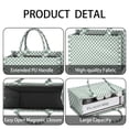 thumbnail image 4 of Large Capacity Tote Bag,Green and White Checkerboard Pattern Handbag Fashion Luxury Tote Bag,15.7"x13"x 5.1" Inches,Laptop Compatible, 4 of 6