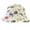 White, variant on Wear Sierra Baby Boys’ Cartoon Animal Print Fedora Hat, Soft UV Protection, White, One Size