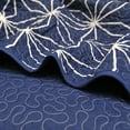 thumbnail image 6 of Home Soft Things 7 Piece Printed Microfiber Quilts Bedspread Set - Memphis - Dark Blue Cobalt - Queen (90" x 90"), 6 of 8