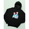 thumbnail image 3 of Manga Couple Yukata Kimono Hoodie Women -Image by Shutterstock, Female Small, 3 of 4