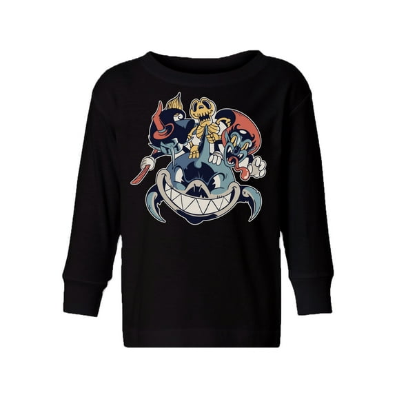 Awkward Styles Halloween Toddler Long Sleeve Shirt Shark Kids T-Shirt