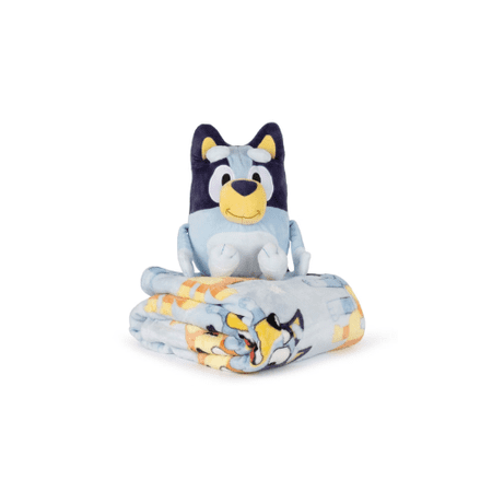 Bluey Plush Pillow and Throw Blanket Set 40x50 Soft Cozy Hugger Blanket Set