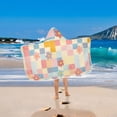 thumbnail image 2 of Yayeee Kids Hooded Towels Toddler Soft Absorbent Beach Bathing Wrap 50" x 23.5", Pink Floral, 2 of 5