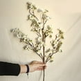 thumbnail image 2 of 4pcs Artificial Blossom Branches, 97cm Faux Silk Cherry Blossoms Stems Fake Flowers Bouquet Arrangements for Home Wedding Office Party (White), 2 of 7