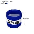 thumbnail image 2 of Unique Bargains Captain's Armband Elastic Arm Band for Soccer Training Black Blue, 2 of 5