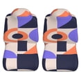 thumbnail image 5 of XMXT 2Pcs Car Seat Cover Decor Protector, Colorful Geometric Artistic Shapes Front Seat Covers for Cars SUVs, Universal Fit, 5 of 9
