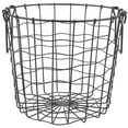 thumbnail image 5 of Toy Bin Country Round Iron Firewood Storage Basket Outdoor (black) Versatile, 5 of 8