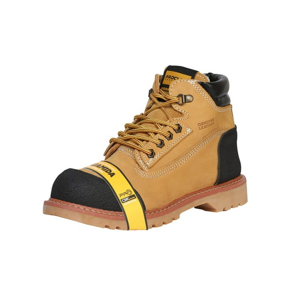 Men's Genuine Leather Lace-Up Steel Toe Work Shoe 'Procliff' Nobuck Honey 35218
