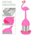 thumbnail image 6 of DEEPCRAFF Silicone Tea Infuser Pink Flamingo to 1Set 6.1x1.6in, 6 of 8