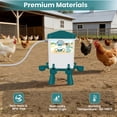 thumbnail image 6 of Chicken Feeder and Waterer Set - Automatic Float Valve Waterer with Built-in Filter,  Poultry Feeding & Watering Equipment for Chickens, Ducks, Geese, Chicken Coop Accessories(Blue)), 6 of 8