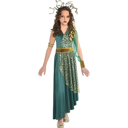 Suit Yourself Medusa Halloween Costume for Girls, Includes Dress and