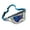 Blue, variant on Transparent Waist Bag Waterproof Mini Fanny Pack Iridescent Belt Bag with Adjustable Strap for Women Men Travel Fitness Outdoor Use