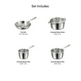 thumbnail image 6 of Tramontina Tempo Tri-Ply Base Stainless Steel 7-Piece Cookware Set with Glass Lids, Pots and Pans Kitchen Set, Induction-Ready, Oven-Safe, Dishwasher-Safe, 6 of 11