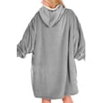 thumbnail image 3 of Sudadera Tipo Hoodie Cobija Unisex Hoodie Shendy Vendy Con Capucha Afelpada Suave Gris Jaspe, 3 of 5