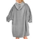 thumbnail image 3 of Sudadera Tipo Hoodie Cobija Unisex Hoodie Shendy Vendy Con Capucha Afelpada Suave Gris Jaspe, 3 of 5
