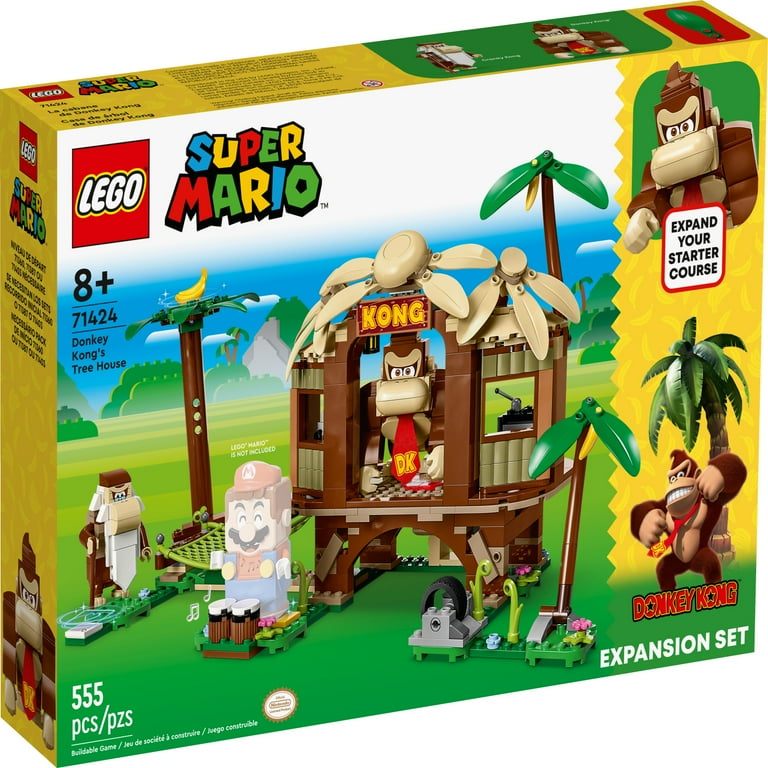 LEGO Super Mario Donkey Kong s Tree House Expansion Set Buildable Game with 2 Collectible Super Mario Figures Donkey Kong and Cranky Kong Fun