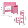 thumbnail image 2 of AKDSteel Wooden Study Desk for Kids – Writing Table with Hutch and Storage Cabinet, Children’s Computer Desk for Study Room or Bedroom, 2 of 7
