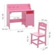 thumbnail image 2 of Yeshouse Escritorio infantil con estante superior y gabinete de almacenamiento, mesa de madera para estudio o dormitorio, 2 of 7