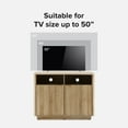 thumbnail image 6 of Mopio Brooklyn Mid-Century Modern Storage Cabinet, Corner TV Stand for TVs up to 50" (Oak), 6 of 9