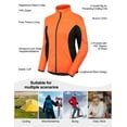 thumbnail image 5 of INBIKE Women's Cycling Jacket Biking Running Windbreaker Thermal Fleece Lined Reflective Coat Winter Orange Medium, 5 of 7