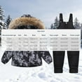 thumbnail image 3 of qelini Snowsuit Toddler Boy Girl Lightweight Ski Suits Warm Insulated Hooded Outdoor Overalls Winter Thermal Outfits, 3 of 6