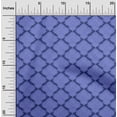 thumbnail image 2 of oneOone Viscose Jersey Dark Blue Fabric Asian Block Print Craft Projects Decor Fabric Printed By The Yard 60 Inch Wide, 2 of 4