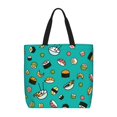 thumbnail image 1 of Balery Sushi Bolsa de Mano para Mujeres con Cremallera, Bolsa de Gimnasio con Compartimentos, Bolsa para Laptop, Bolsa para Trabajo, 1 of 7