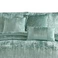 thumbnail image 3 of 7 Piece Queen Comforter Set Green Polyester Velvet Deluxe Texture Polyurethane, 3 of 5