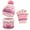 Pink-3, variant on FZ FANTASTIC ZONE Kids Winter Knit Pompom Hat, Scarf & Glove Set, Pink, 3-Piece