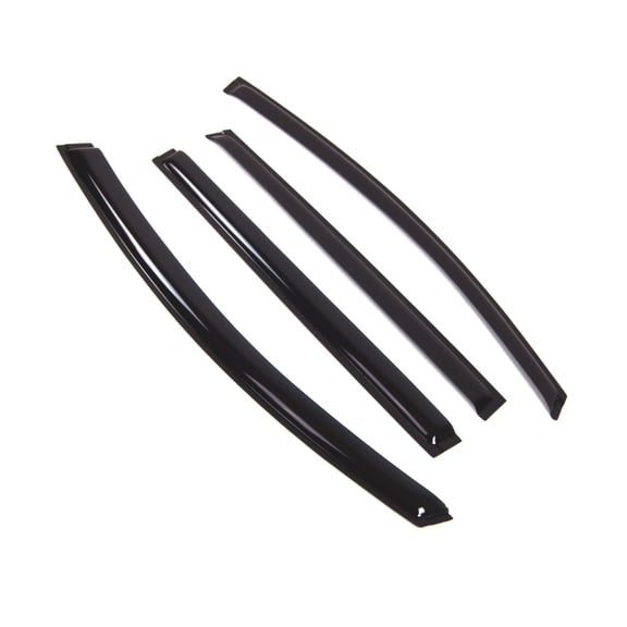 TuningPros Outside Mount Window Visor Deflector Smoke Tinted 4 Pcs Set For 2010-2017 Nissan LEAF