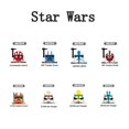 thumbnail image 2 of Bloques de construcción de Star Wars X0350 figura de ladrillo figuritas comandante Ganch ARC Trooper Seven Dredd capitán alfa 501th Jet Troope, 2 of 2