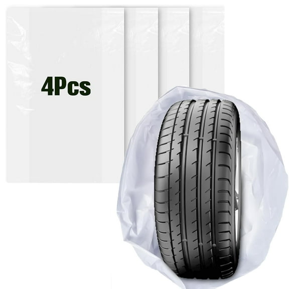 Tutuviw Tire Storage Bags,4Pcs Tear-Resistant Wheel Covers for Transport & Carrying,38x43in Spare Tires Plastic Bags, Tire Storage Bag During Storage,Car Tires Wheel Covers for Storing Protecting