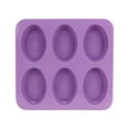 thumbnail image 1 of Fiudx Juego de Moldes de Jabón Ovalados, Molde de Silicona de Seis Agujeros, Diseño de Encaje En Relieve, Material Apto para Uso Alimentario, Manualidades Diy, Uso Versátil para El Hogar y Regalos. E, 1 of 6