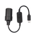 thumbnail image 1 of Tholdsy Cable adaptador de PVC tipo C a de coche, Cable de cobre portátil, 12W, adaptador de grabadora de conducción profesional, accesorios Electrónica, 1 of 6