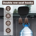 thumbnail image 3 of Car Headrest Hooks Wear Resistant Backseat Hanger Hook Load Capacity Car Seat Storage Hanger Safe Secure Car Headrest Hanger Space Saving Car Headrest Hooks for Car, 3 of 9