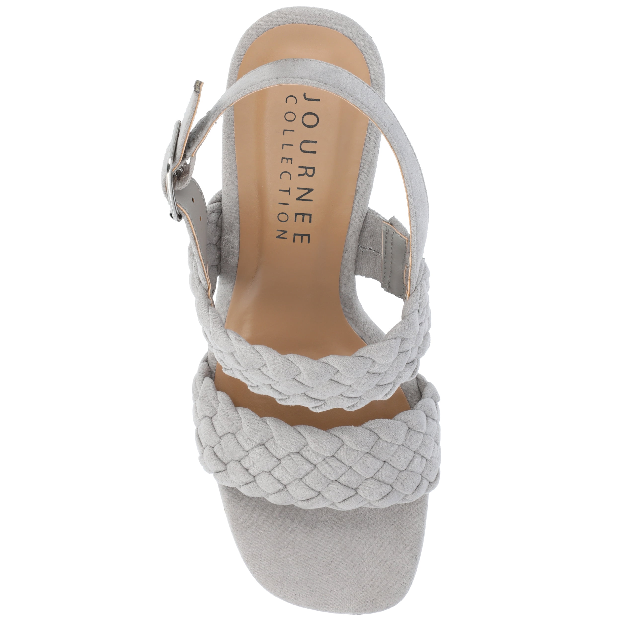 Journee Womens Ayvee Buckle Platform Wedge Sandals