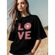 thumbnail image 3 of Women's T-Shirt,Short Sleeve Tee Shirts Casual Tops Love Text Valentine's Day Crewneck T Shirt for Women, 3 of 8