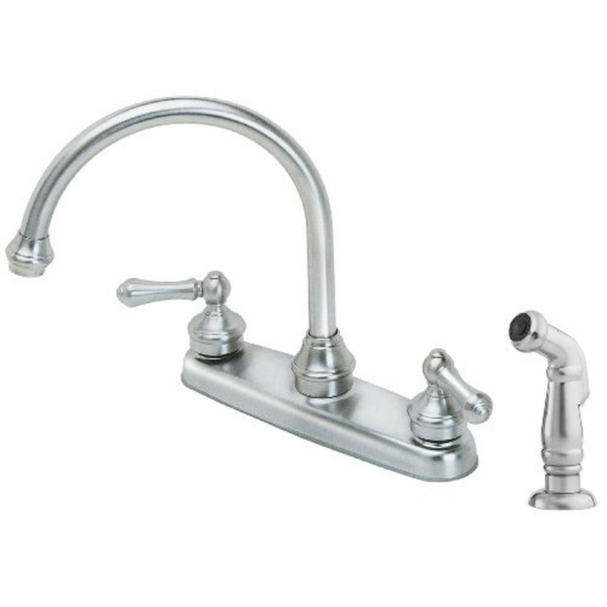Pfister Lf8h685ss Savannah 2 Handle Kitchen Faucet With Side Spray
