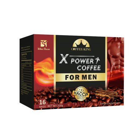 Power Coffee for MenGinseng Maca Relieve Stress Energy 16Pcs/box