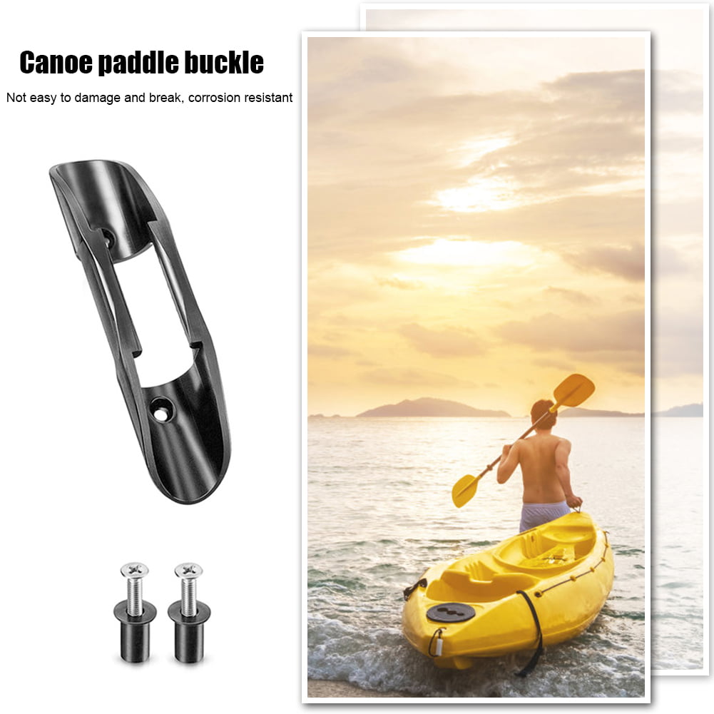 4pack Nylon Kayak Canoe Paddle Clip Holder Keeper for Boat Fishing Raft Black 