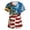Red #171, variant on 250th Anniversary USA Womens Scrub Tops Loose V Neck USA Flag Print Scrub Shirts Short Sleeve Independence Day Patriotic Scrubs Nursing Workwear Medical Nurse Uniform with Pockets Dark Blue L
