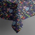 thumbnail image 3 of Dark Blue Christmas Nutcracker Pattern Rectangle Tablecloth 60"x120",Waterproof Polyester Rectangle Table Cloth, Wipeable Spillproof Polyester Tablecloth for Dining, Camping, Indoor and Outdoor, 3 of 6