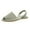 Green, variant on Fesfesfes White Flats Women's Summer New Buckle Peep-Toe Sandals Color Flat Shoes 7.5(40)