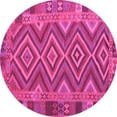 thumbnail image 1 of Ahgly Company Indoor Round Southwestern Pink Country Area Rugs, 3' Round, 1 of 4
