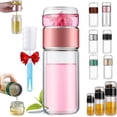 thumbnail image 1 of Infusifie Tea Infuser, Infusifie - Tea Infuser, 2025 New Glass Tea Infuser Bottle, Light Portable Travel Tea Maker with Tea Filter (Rose Gold,9.5oz), 1 of 1