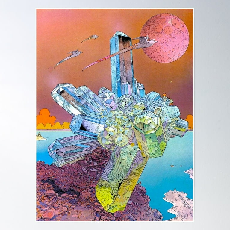 ★moebius 2001APRESJESUSCHRISTメビウス2000年刊 Moebius - Crystals Poster Wall Art, Modern Wall Decor For Living