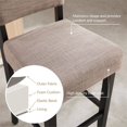 thumbnail image 3 of Leick Favorite Finds Wood Upholstered Back Bar Stool Set of 2 in Black/Gray, 3 of 13